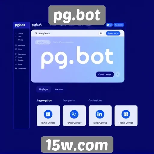 Análise da interface do usuário no site pg.bot